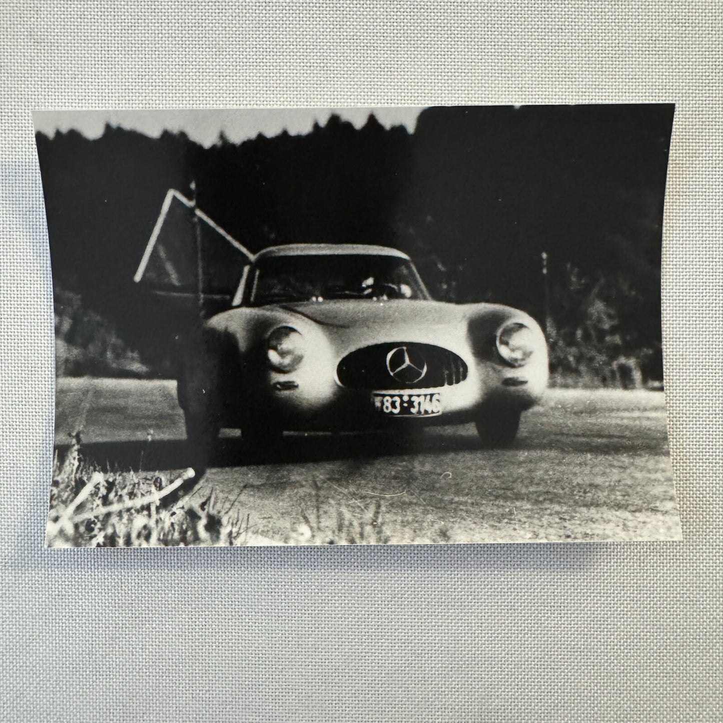 Mercedes Benz 300 SL Racing Car Photo Photograph Hermann Lang 1952