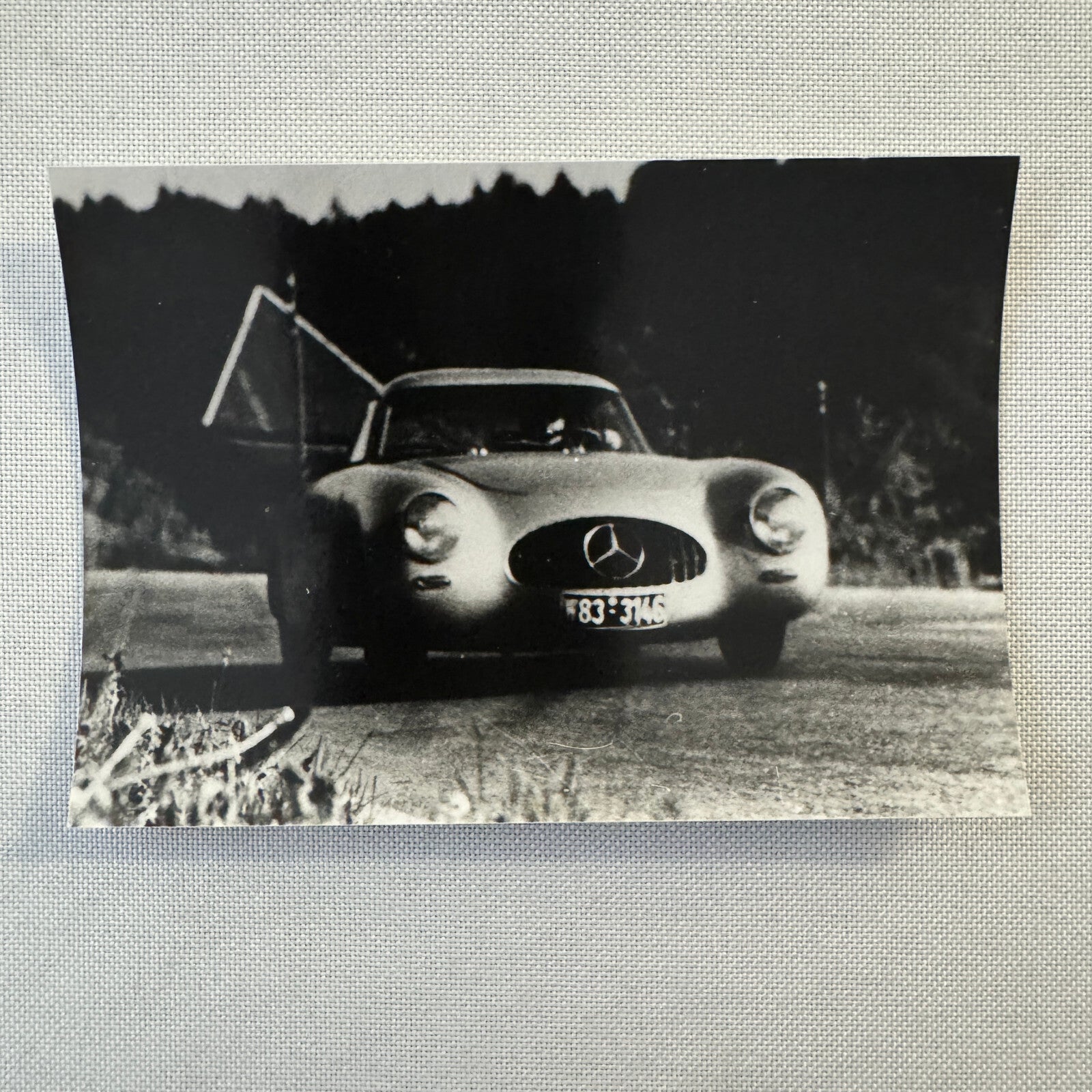 Mercedes Benz 300 SL Racing Car Photo Photograph Hermann Lang 1952