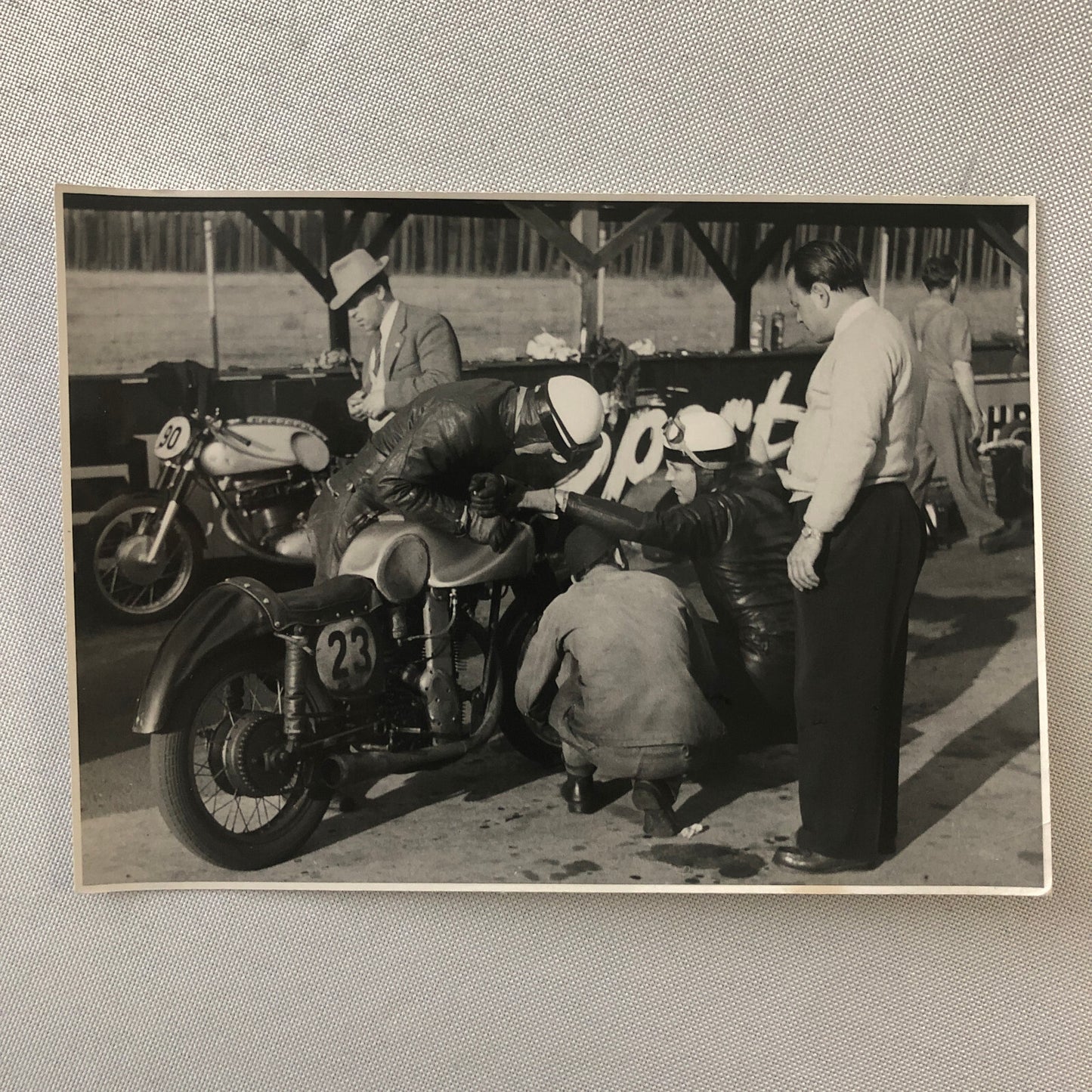 Vintage Motorcycle Racing Photo photograph Germany