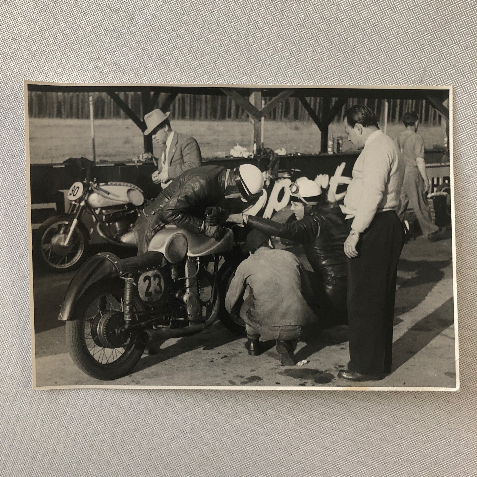 Vintage Motorcycle Racing Photo photograph Germany