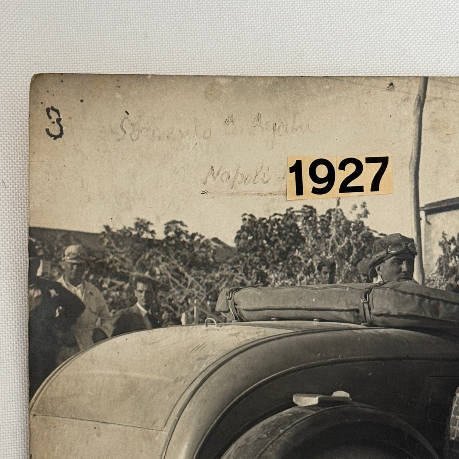 Antique Chrysler Car Automobile Photo Photograph Italian Photographer Stamp
