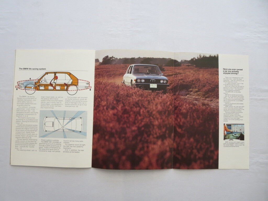 1975 BMW 530i Sales Brochure Catalog Advertising 5 Series 530 i
