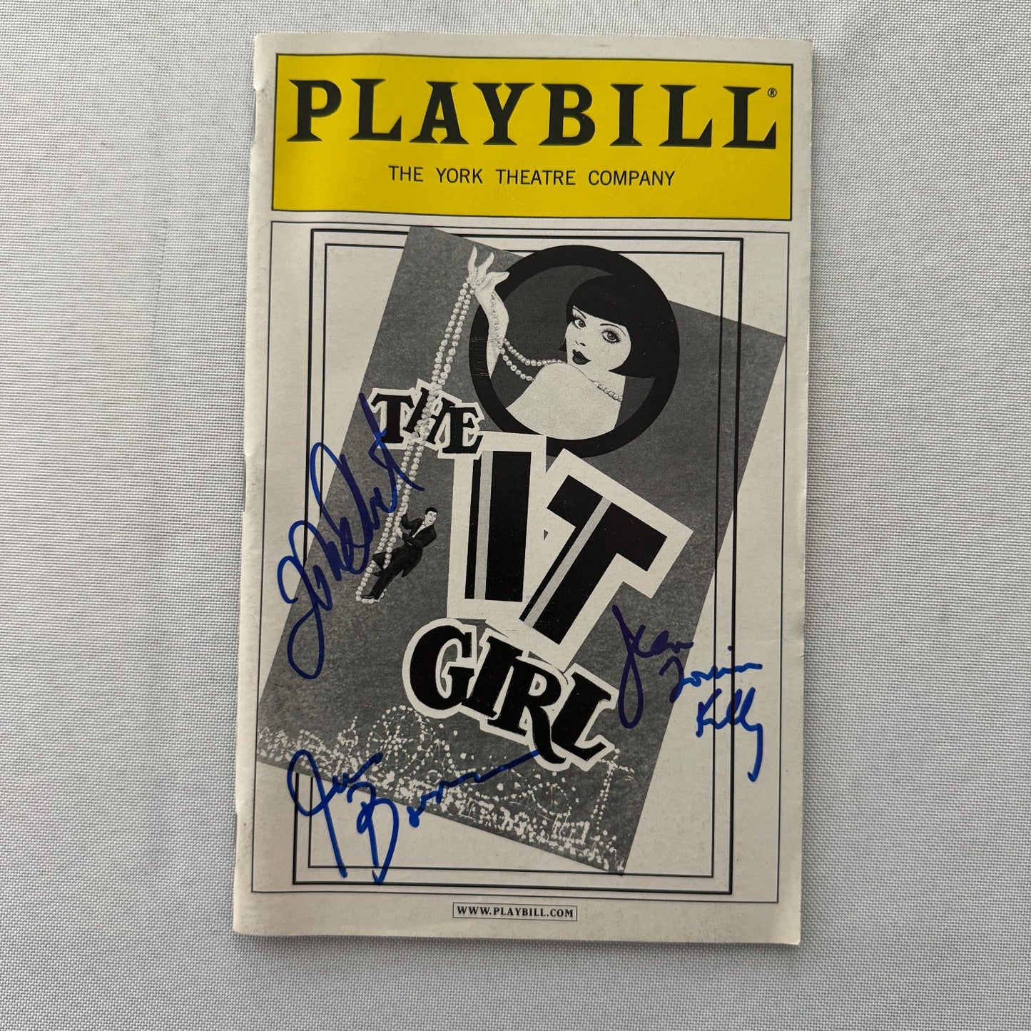 The IT Girl Theater Playbill Cast Signed Autographed Jean Louisa Kelly