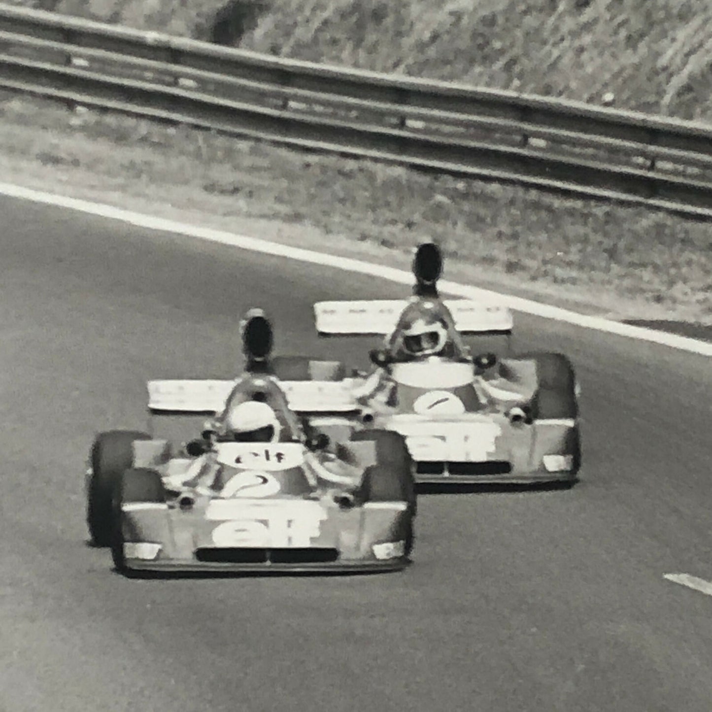 Vintage 1976 Formula 2 F2 Rouen Grand Prix Racing Photo Photograph Alex Ribeiro 