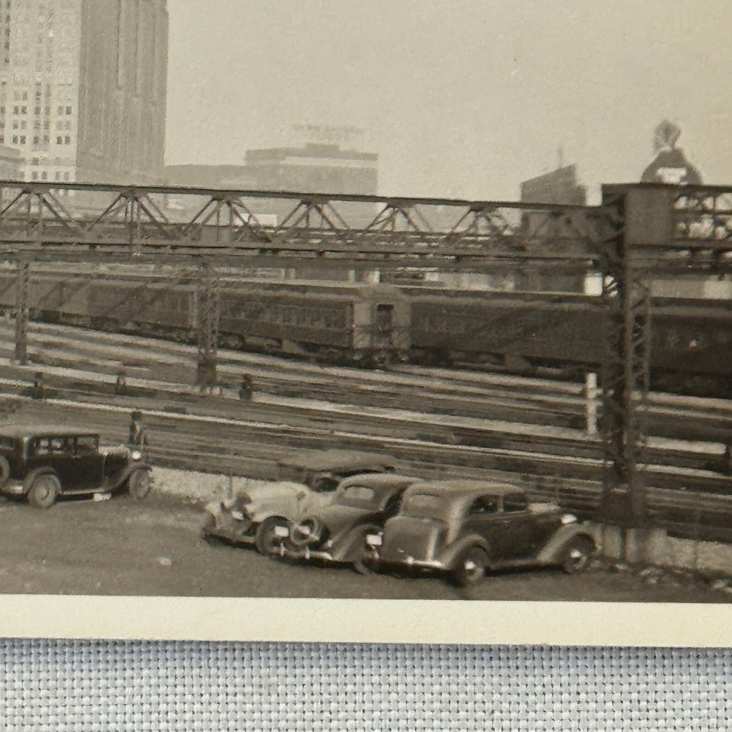 Vintage Train Photo Photograph Railroad Railway Rail Cars