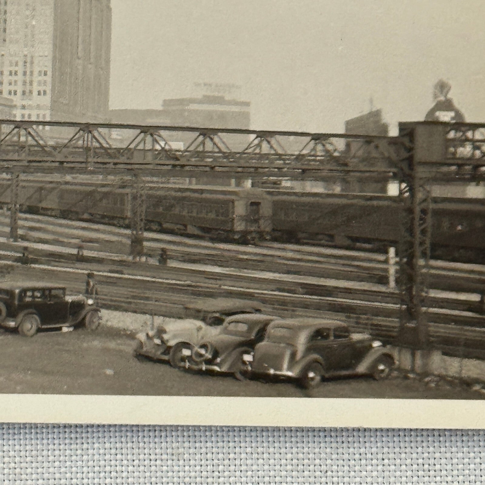 Vintage Train Photo Photograph Railroad Railway Rail Cars