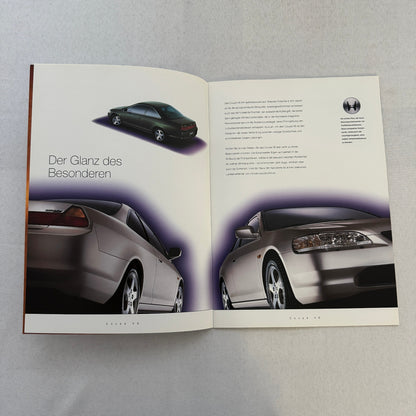 1998 1999 Honda Accord Coupe V6 Car Sales Brochure Swiss Market German Text