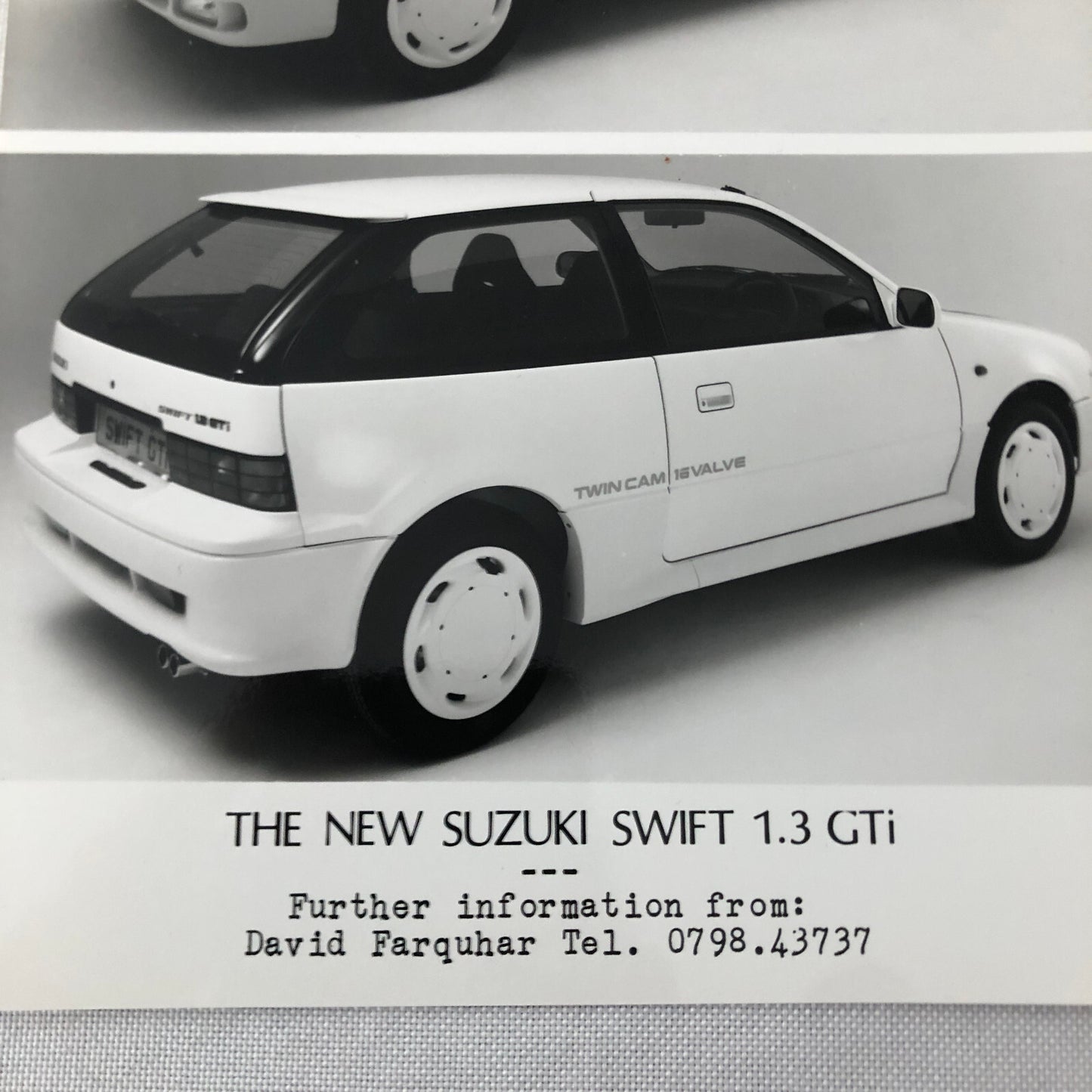 Suzuki Swift 1.3 GTi Factory Press Photo Photograph Print
