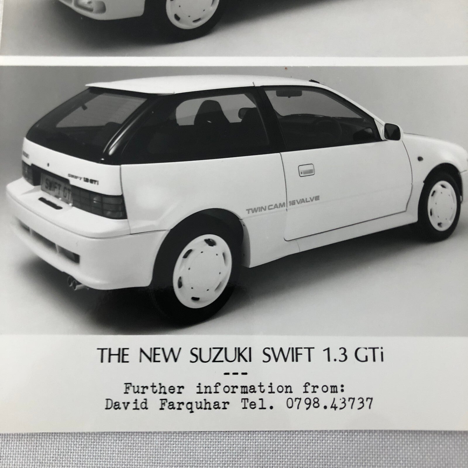 Suzuki Swift 1.3 GTi Factory Press Photo Photograph Print