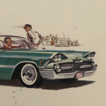 1959 Dodge Custom Royal Convertible Car Postcard Post Card Advertising