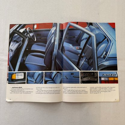 1982 Volkswagen Jetta Sales Brochure Catalog Advertising VW Jetta