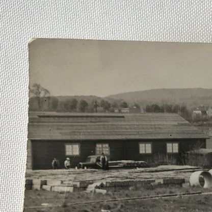 Antique Vintage Factory Company Industrial Workers Photograph ERGO Trailer