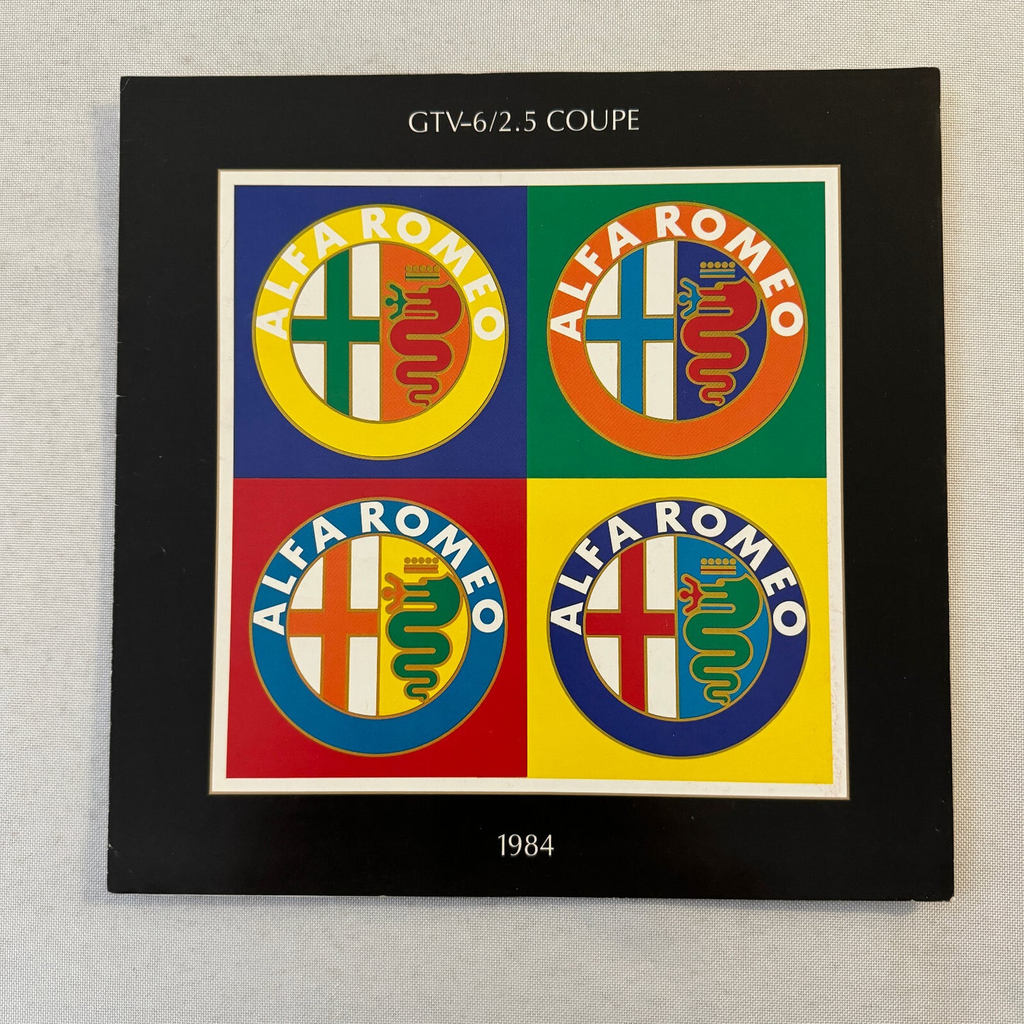 1984 Alfa Romeo GTV-6 2.5 Coupe Car Sales Brochure Catalog GTV6 GTV 6