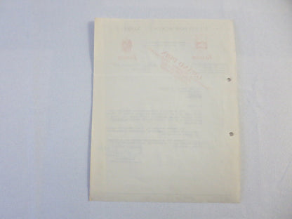 1947 Kaiser Frazer Belgian Distributor Dealer Letter Letterhead Document 