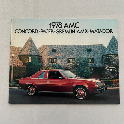 1978 AMC Car Sales Brochure Catalog AMC Concord Pacer Gremlin AMX Matador