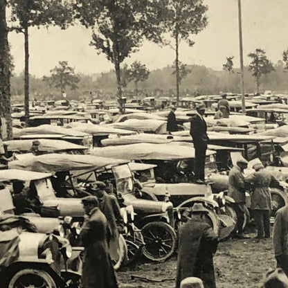 Antique Press Photo Photograph Meurisse Cars and Racing Spectators Paris Nice 