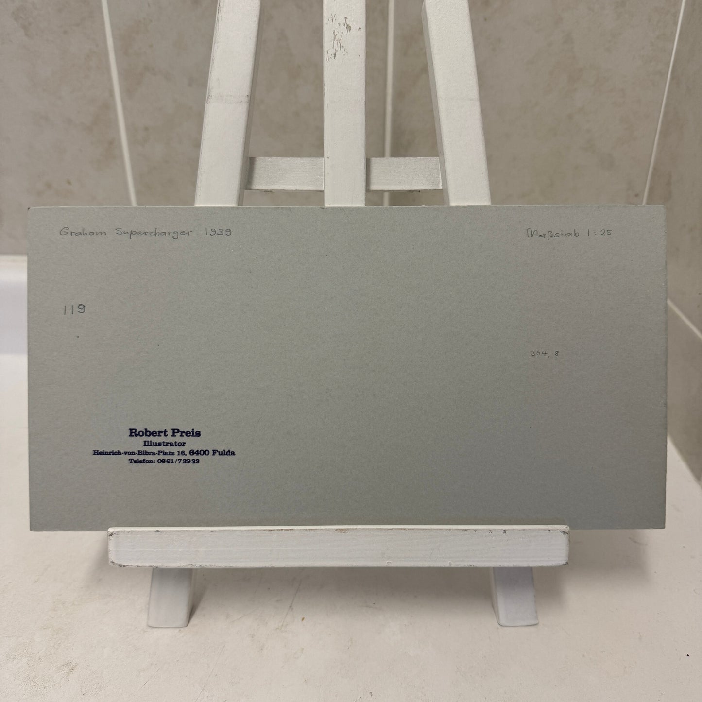 1939 Graham Supercharger Car Automobile Illustration Art Drawing Hand Drawn