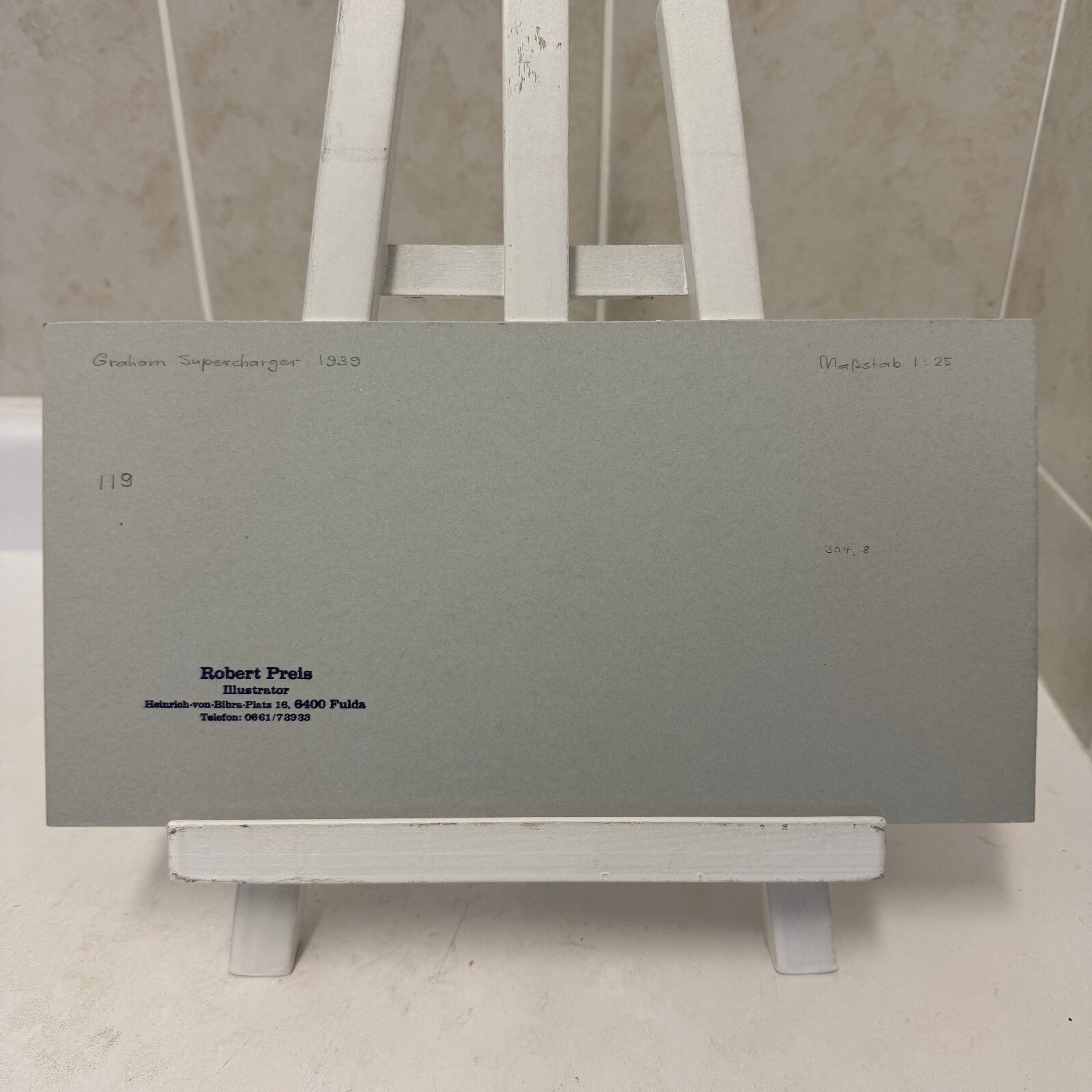 1939 Graham Supercharger Car Automobile Illustration Art Drawing Hand Drawn