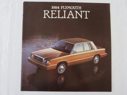 1984 Plymouth Reliant Sales Brochure Catalog Coupe Sedan Wagon 