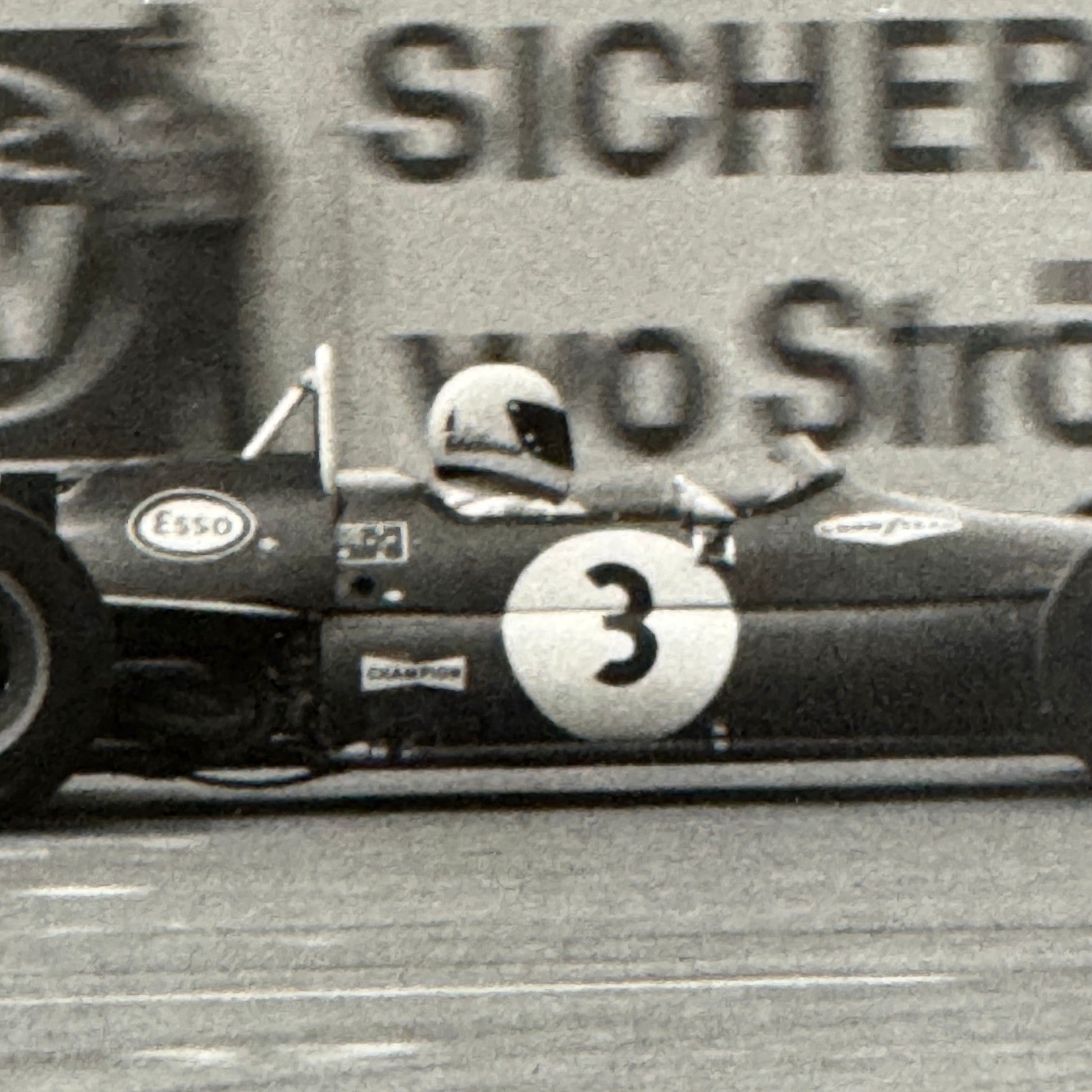 Vintage Racing Photo Jack Brabham Motorsport Photograph Print Autocar