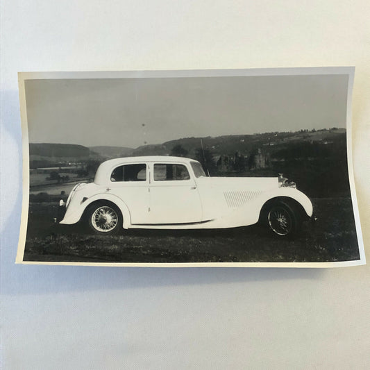 Vintage 1937 Bentley 4 1/4 Litre Sports Saloon Car Photo Photograph Print