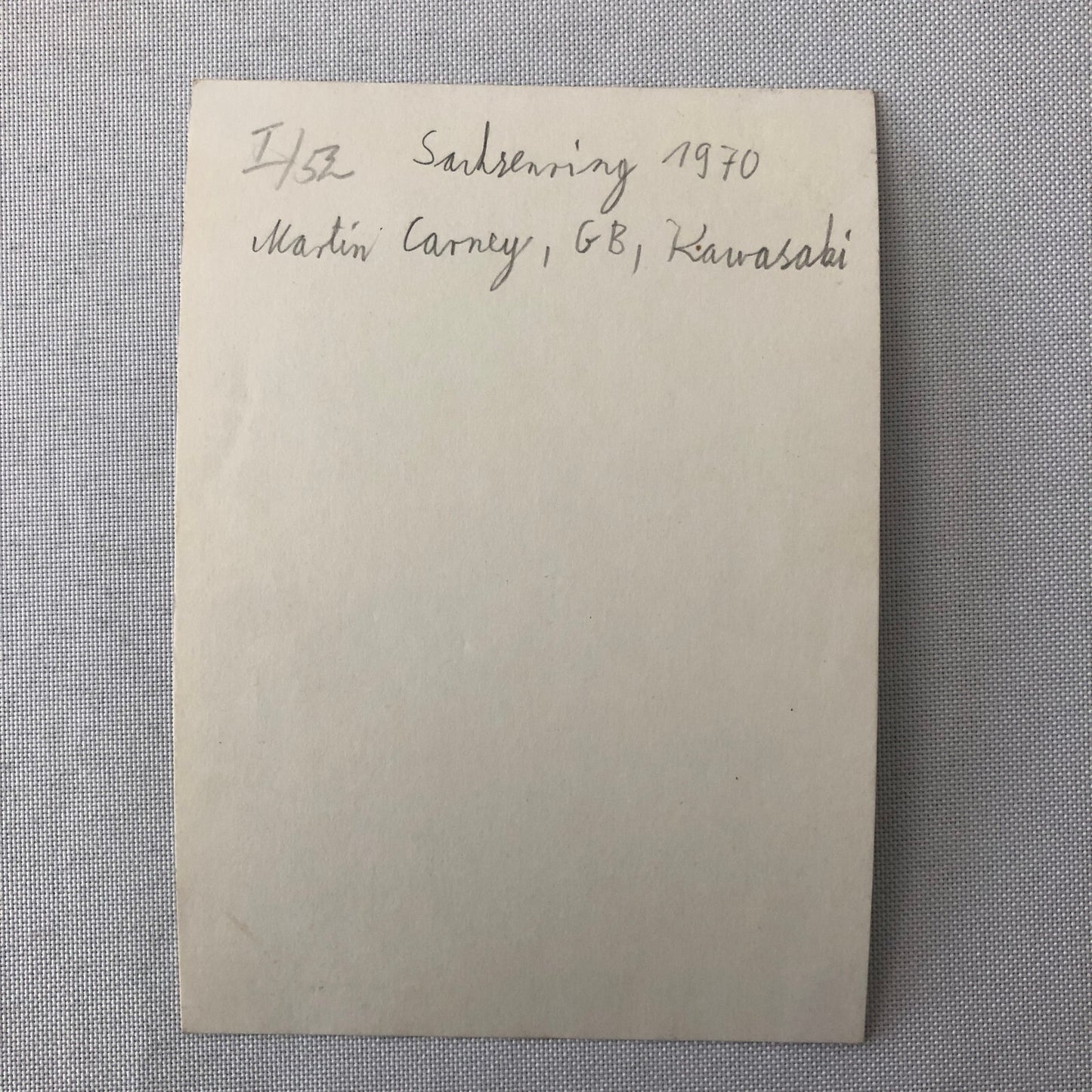 Vintage Motorcycle Racing Photo photograph Rider Gilberto Parlotti 1971