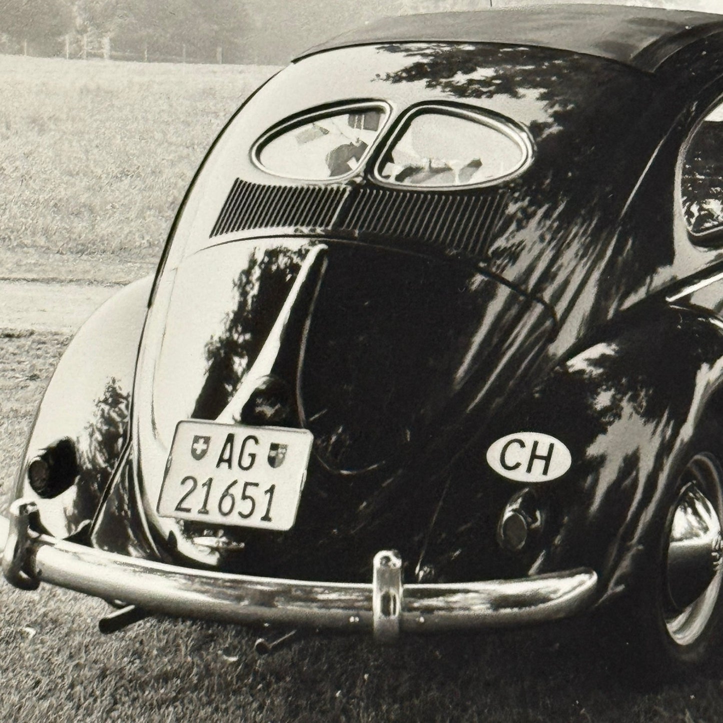 Vintage Volkswagen Beetle Coupe Car Photo Photograph Print
