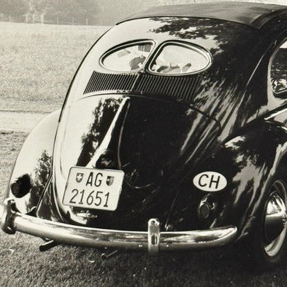 Vintage Volkswagen Beetle Coupe Car Photo Photograph Print
