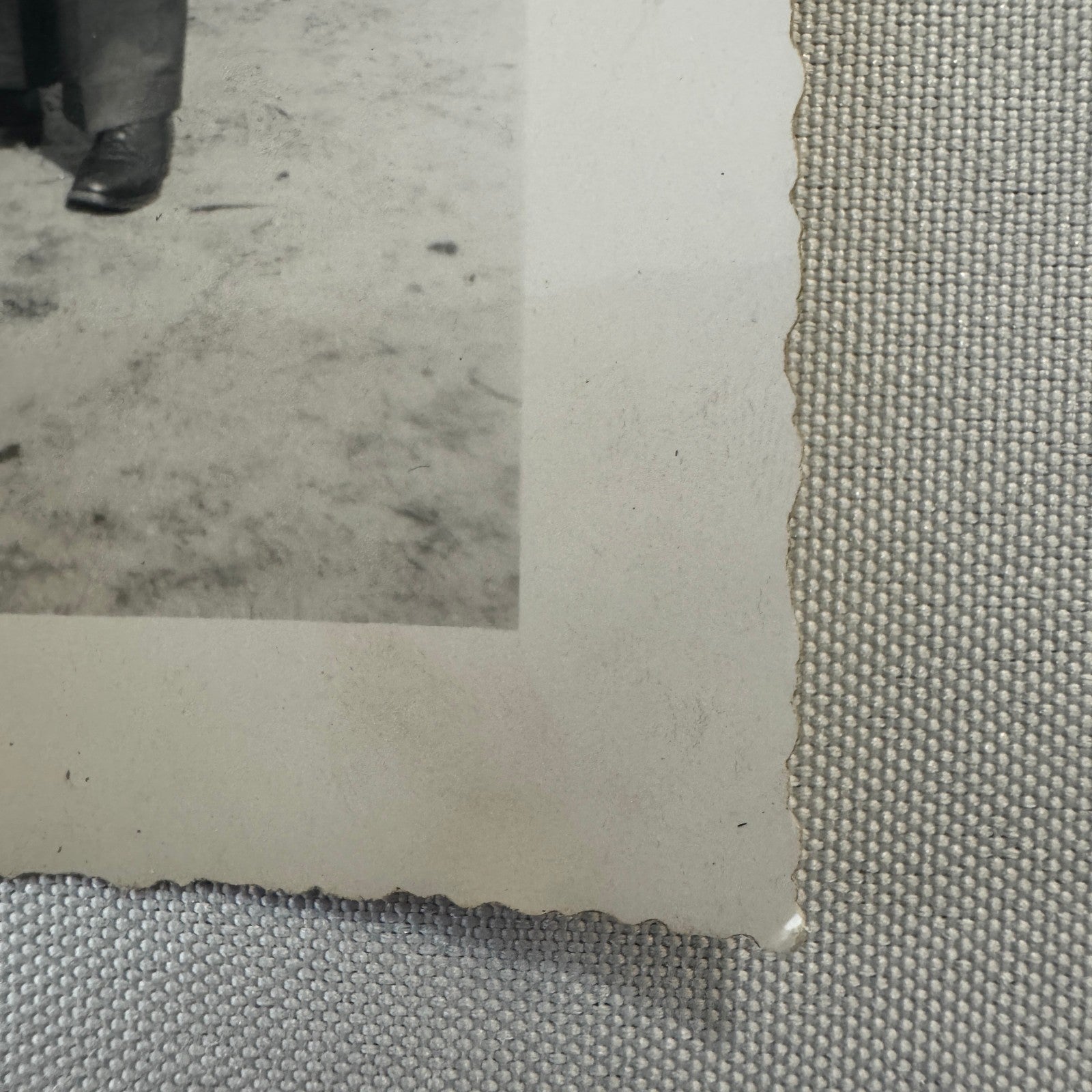 Vintage Photo Photograph Print Snapshot Man in Uniform with Early Automobile