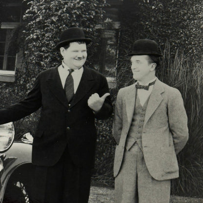 Laurel and Hardy 1928 DeSoto Car Automobile Photo Photograph Modern Print