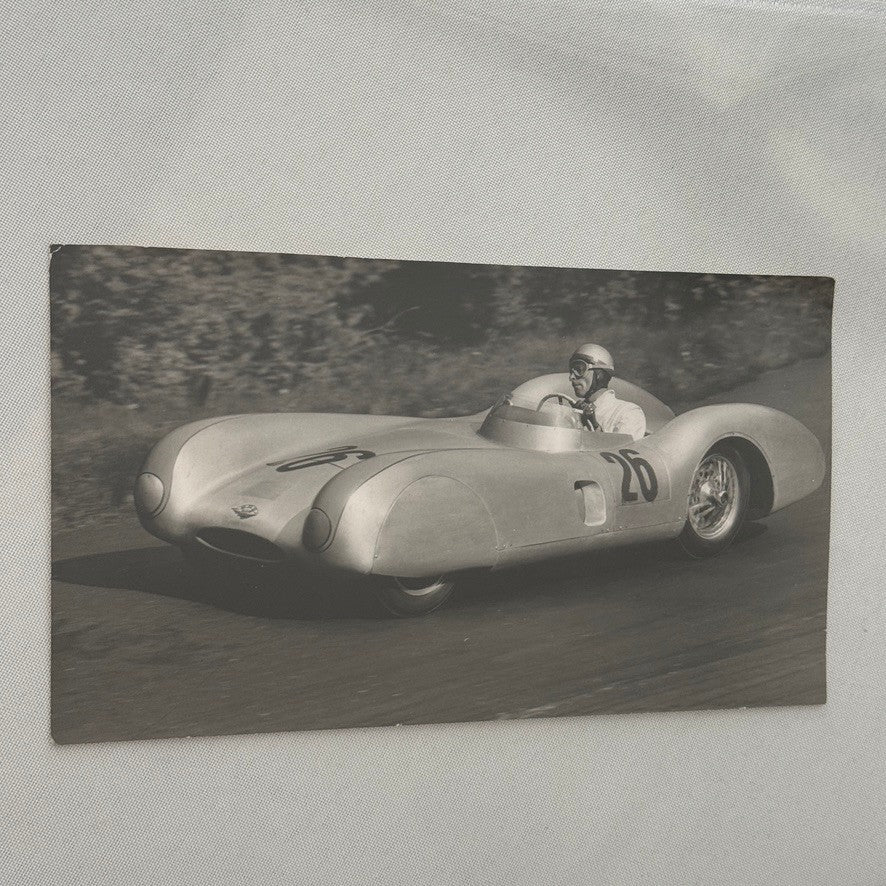 Vintage Racing Photo Photograph Print Unidentified Car Driver Julius Weitmann