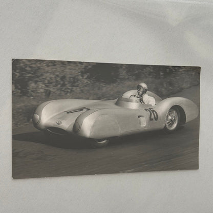 Vintage Racing Photo Photograph Print Unidentified Car Driver Julius Weitmann