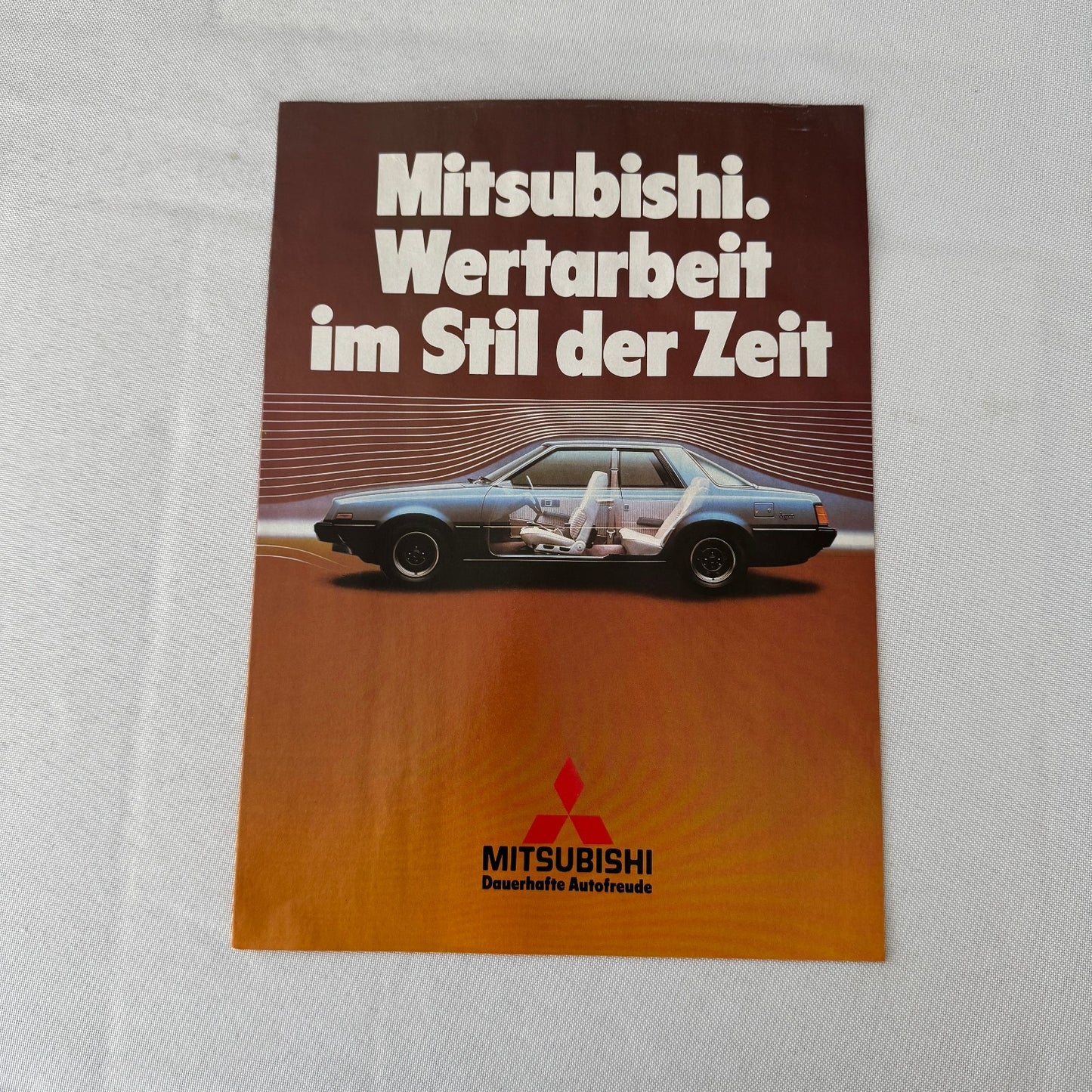 Vintage Mitsubishi Car Press Kit Photos Brochure Galant Lancer Turbo Colt GERMAN