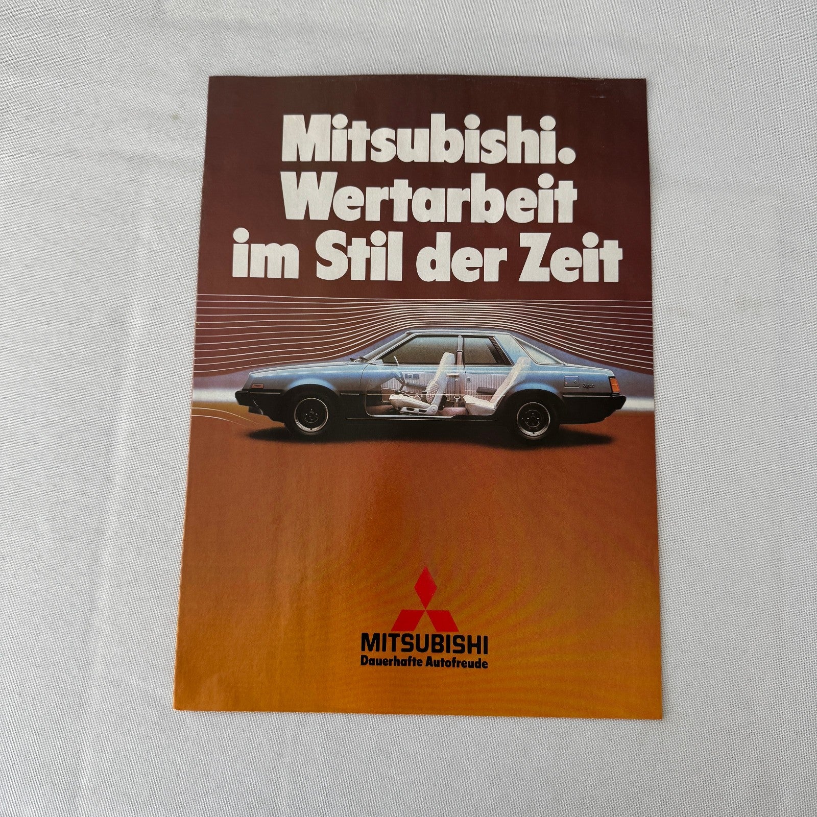 Vintage Mitsubishi Car Press Kit Photos Brochure Galant Lancer Turbo Colt GERMAN