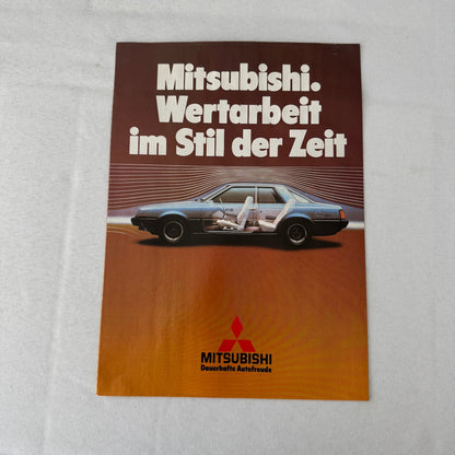 Vintage Mitsubishi Car Press Kit Photos Brochure Galant Lancer Turbo Colt GERMAN