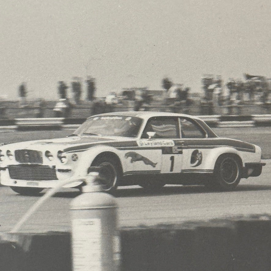 Vintage Racing Photograph 1975 Silverstone TT Jaguar BMW Toyota Cars