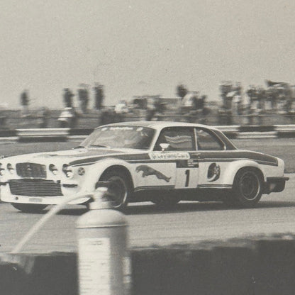 Vintage Racing Photograph 1975 Silverstone TT Jaguar BMW Toyota Cars