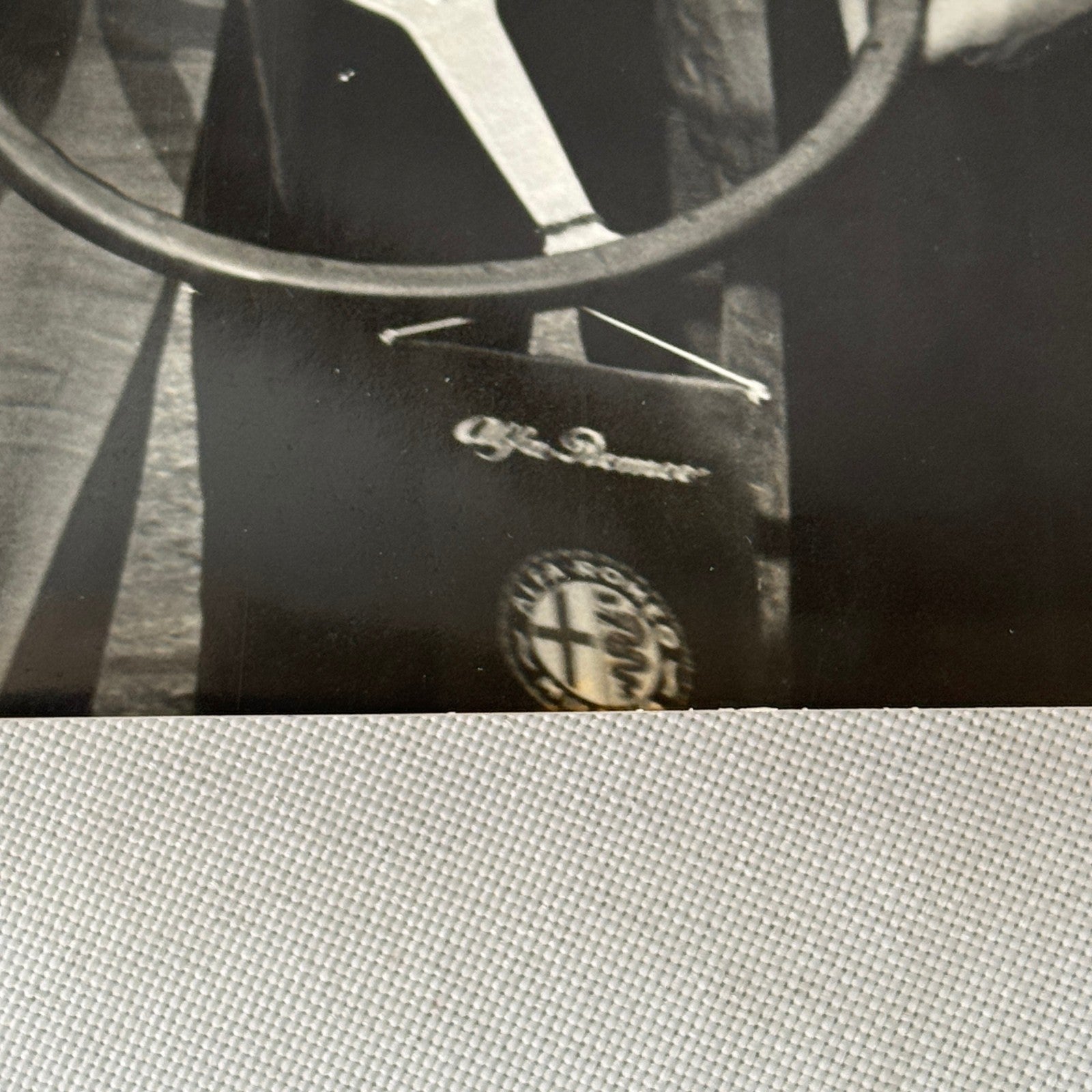 Juan Manuel Fangio Alfa Romeo 158 Steering Racing Car Steering Wheel Photo 1965