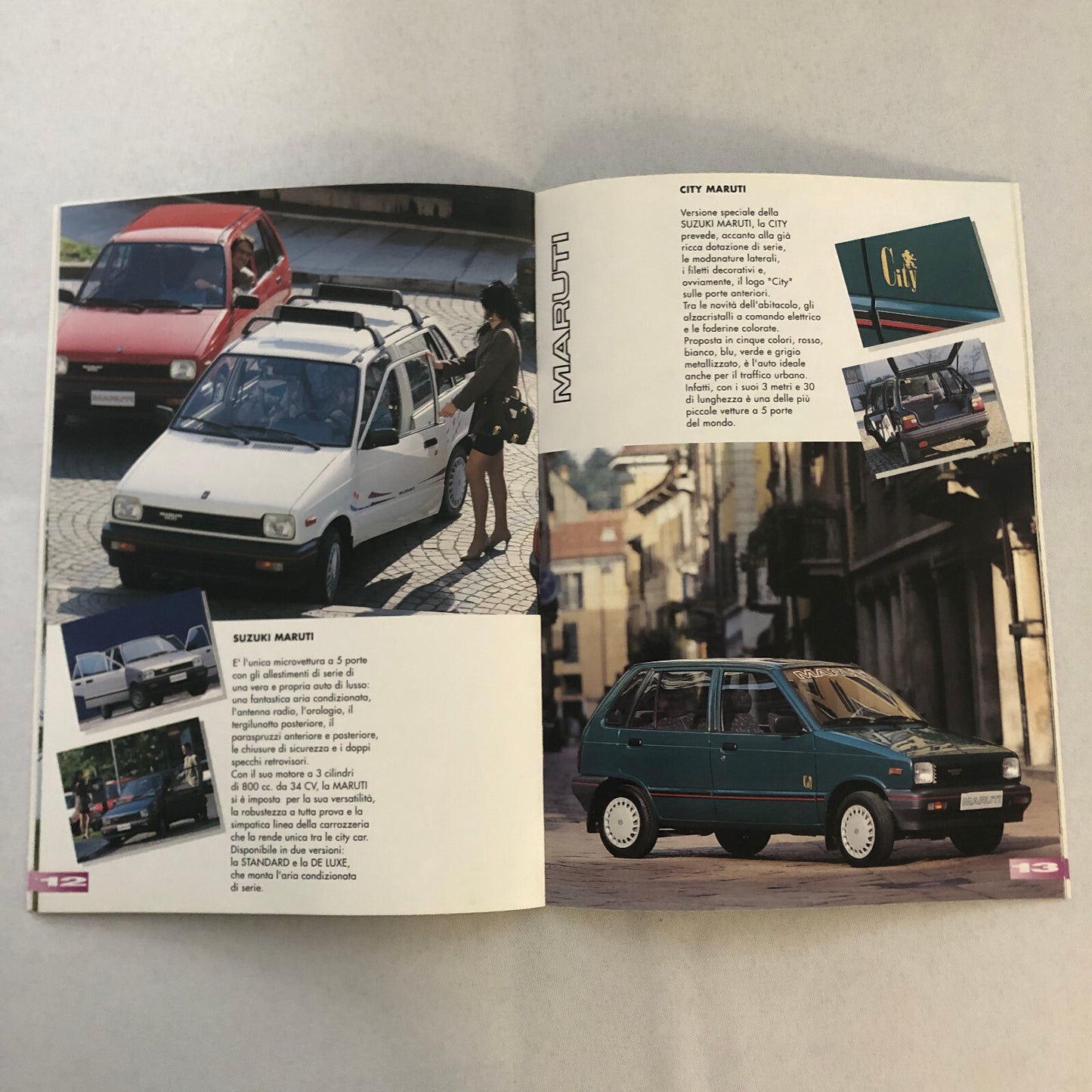 1994 Suzuki Car Sales Brochure Catalog ITALIAN TEXT Samurai Vitara Swift GTI +