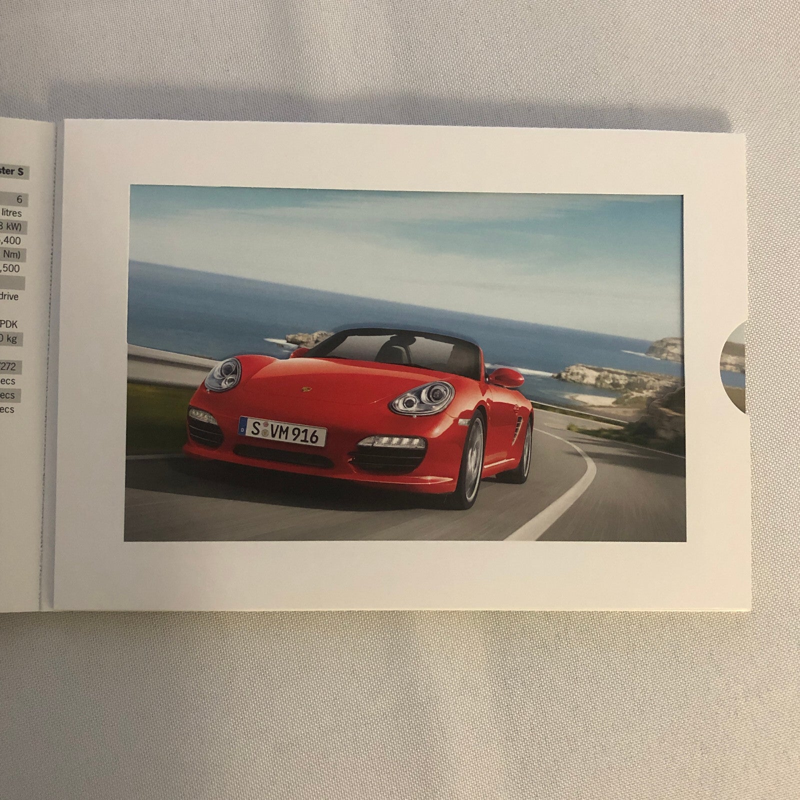 Porsche Boxster Inner Fire Sales Brochure Catalog Advertising 2008 2009