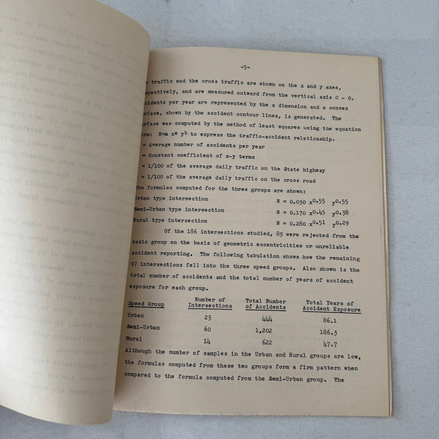 1955 California Traffic Accident Civil Engineering Road Construction Study