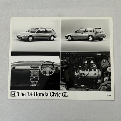 Honda Civic GL Hatchback Car Factory Press Photo Photograph European Market