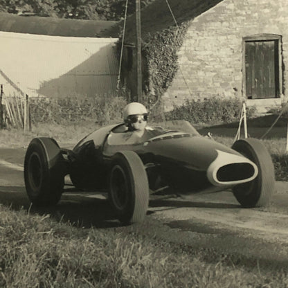 Vintage Racing Car Driver Photo Photograph Print 