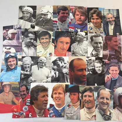 Racing Driver Legend Postcard Lot 28X Stirling Moss Jackie Stewart Jack Brabham