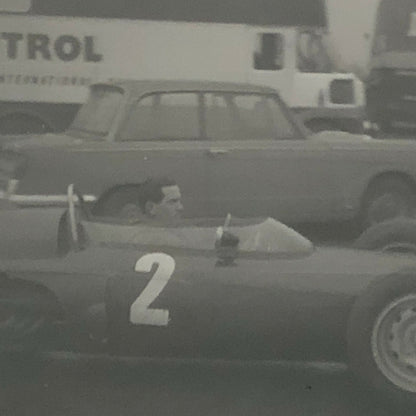 Vintage Grand Prix Racing Car Driver Photo Photograph Print