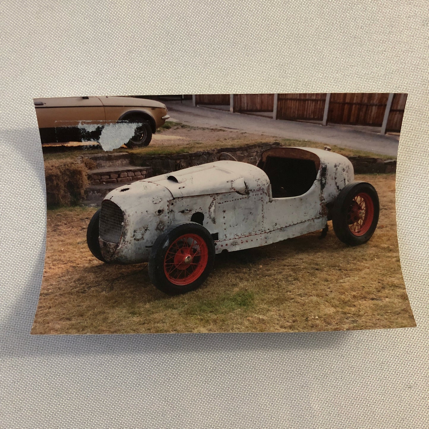 Vintage Austin Seven Special Car Barn Find Photo Photograph Lot of 3