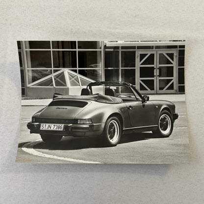 1988 Porsche 911 Carrera Cabriolet Convertible Factory Press Photo Photograph