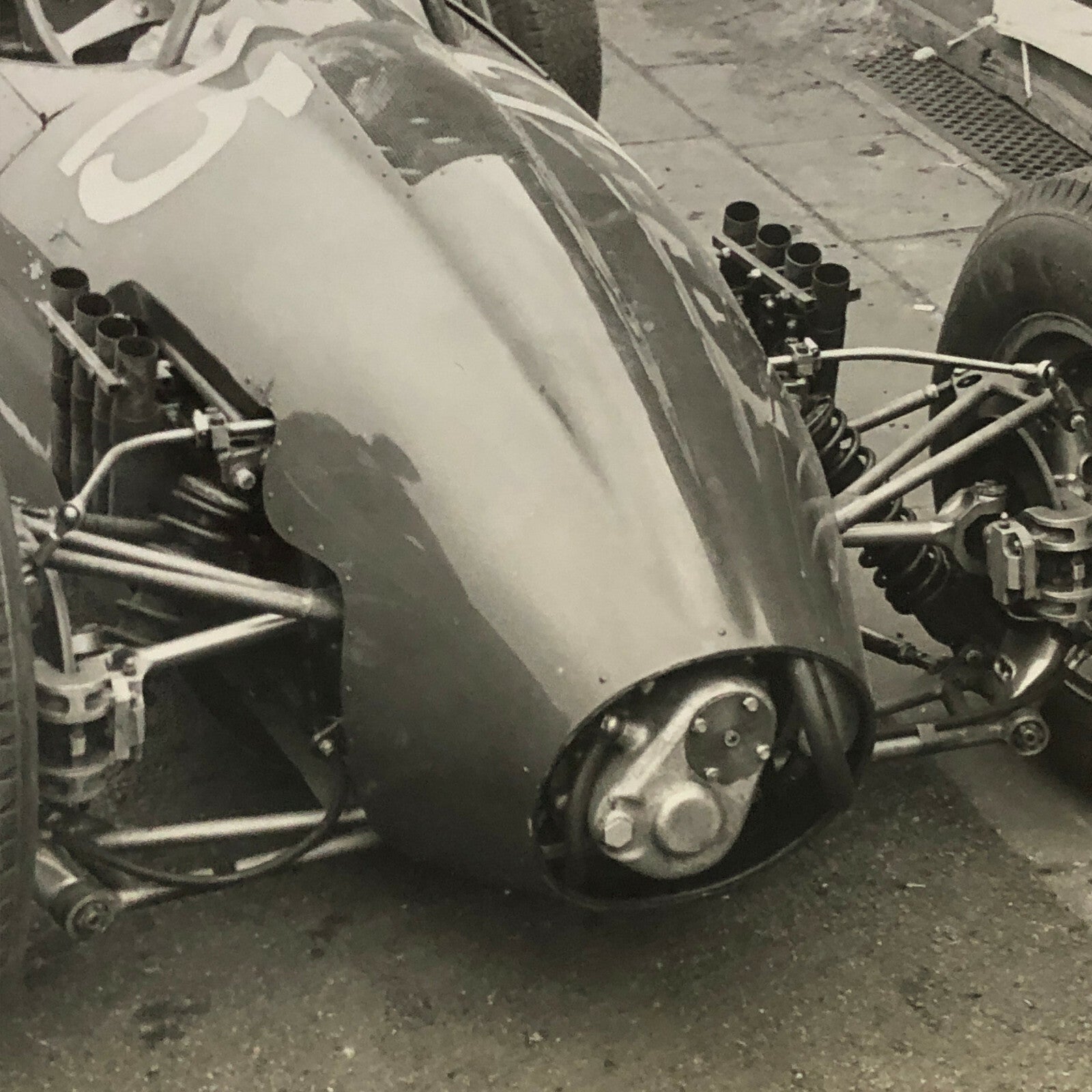 Vintage Grand Prix Car Racing Photo Photograph Print