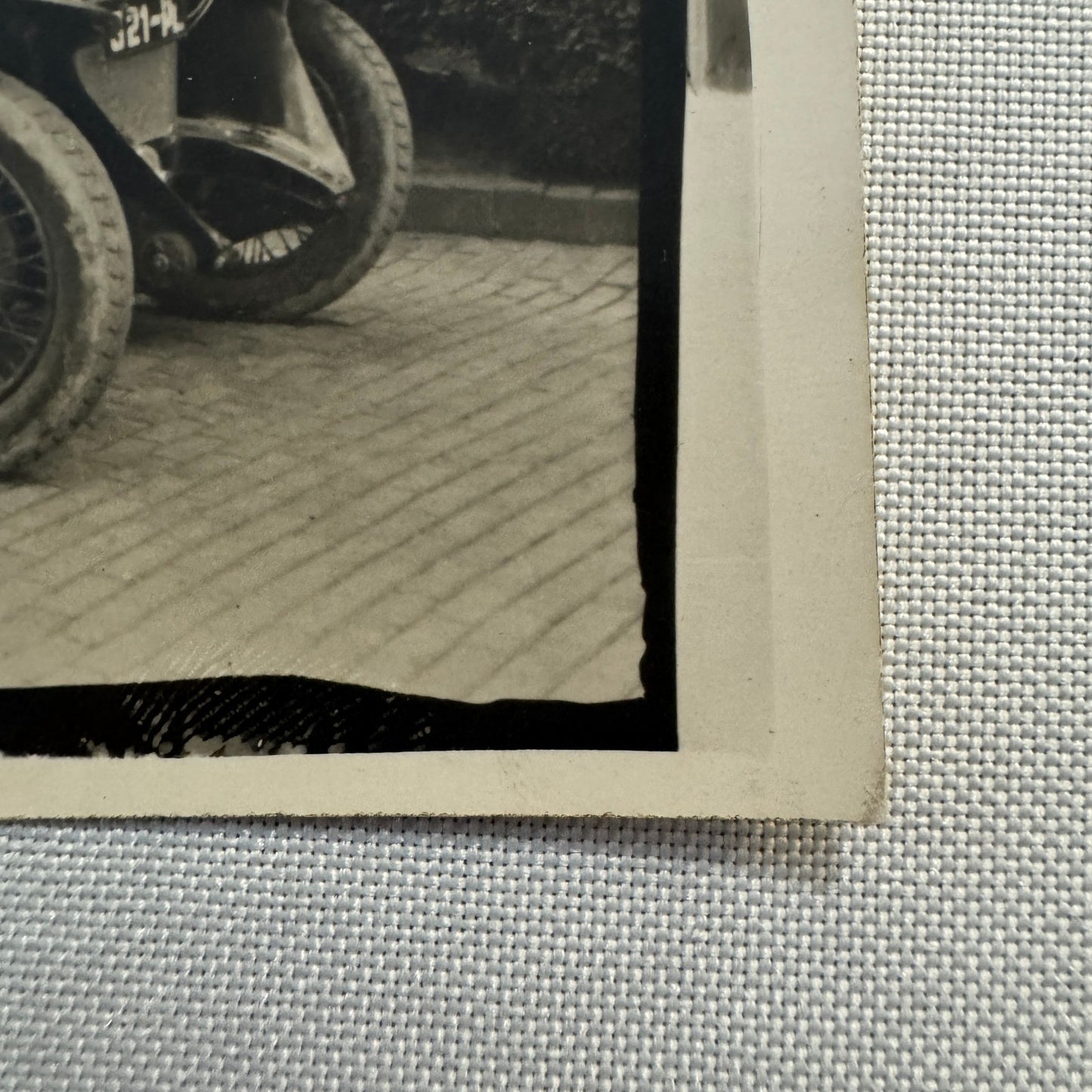 Vintage Postcard Real Photo Postcard RPPC People Fiat Car Automobile
