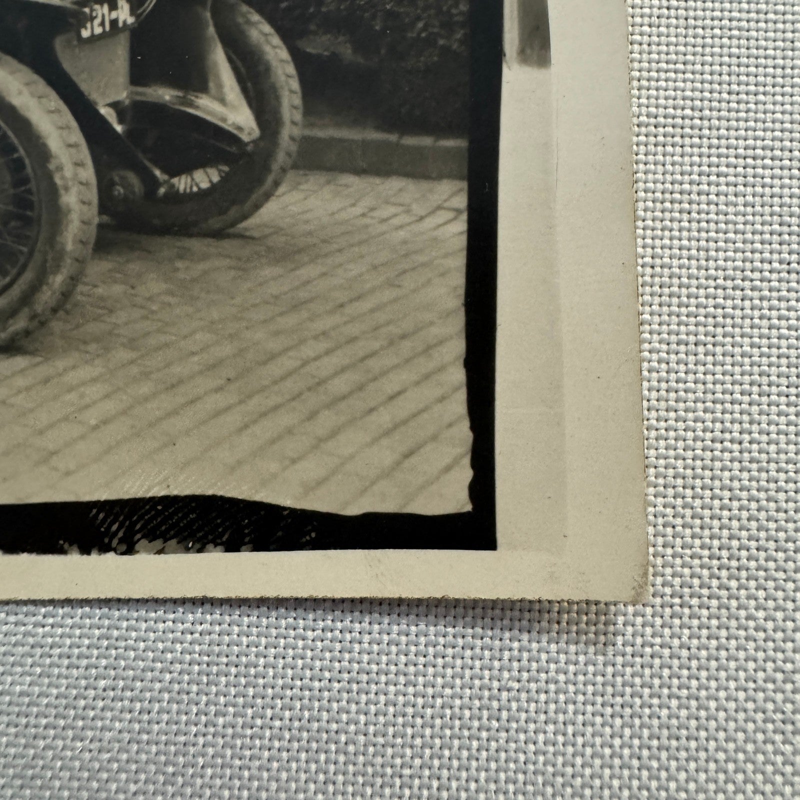 Vintage Postcard Real Photo Postcard RPPC People Fiat Car Automobile